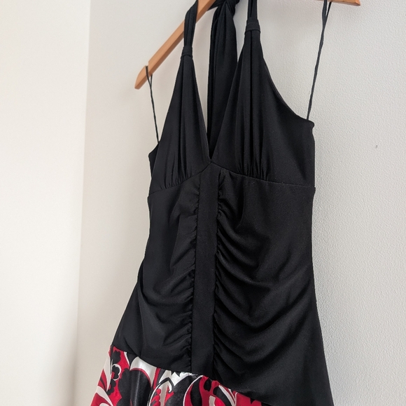 2000's Halter Ruffle Dress - Picture 4 of 11